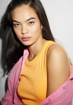 Vestido De Tubo - Orange -Clockhouse Ventas 1a51897096bd473f834d8b78d6195273