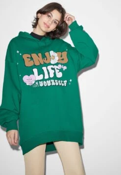 Clockhouse Ventas 31 Jersey Con Capucha - Green