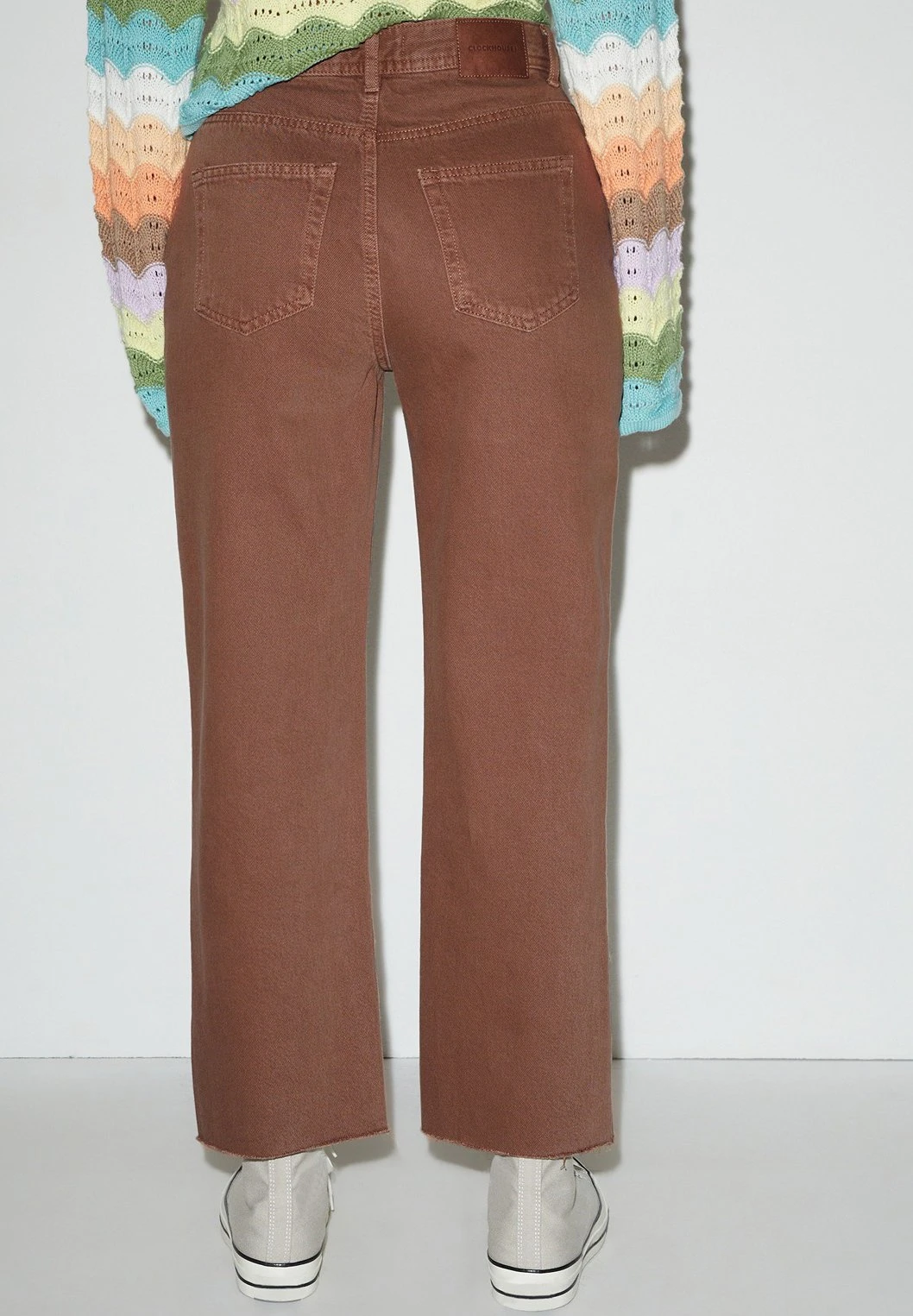High Waist Trousers - Vaqueros Rectos - Beige 5 High Waist Trousers - Vaqueros Rectos - Beige - Imagen 3
