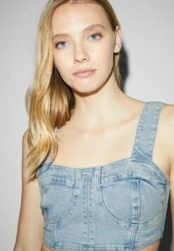 Top - Denim Light Blue -Clockhouse Ventas 4aa00c5dbedb40bc966232dc1cffc0ac