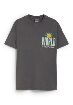 Camiseta Estampada - Gray -Clockhouse Ventas 738159d9405146c1ae98367fc96bfabc