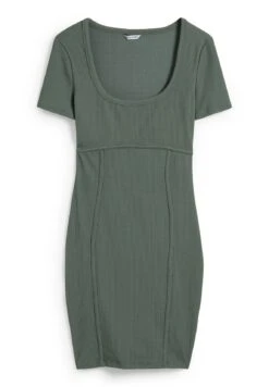 Vestido De Tubo - Khaki -Clockhouse Ventas 8c21353ab22d4124bd6fa49ba285e7f0