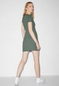 Vestido De Tubo - Khaki