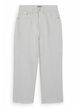 High Waist Trousers - Vaqueros Rectos - Cremewhite
