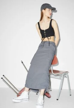 Falda De Tubo - Gray 11 Falda De Tubo - Gray -Clockhouse Ventas b232f932def54276b5e0eea2e8082cd6