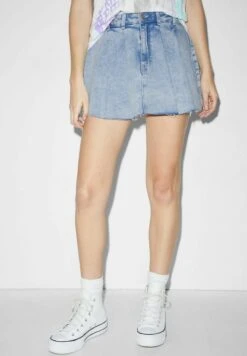 Falda Plisada - Denim Light Blue