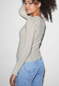 Chaqueta De Punto - White -Clockhouse Ventas bd1cdab21d674a4ab85542a4e7f005c2