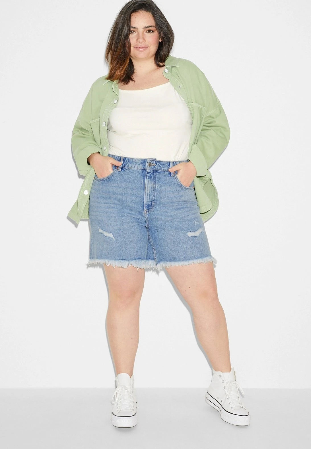 Shorts Vaqueros - Denim-Light Blue 4 Shorts Vaqueros - Denim-Light Blue - Imagen 2